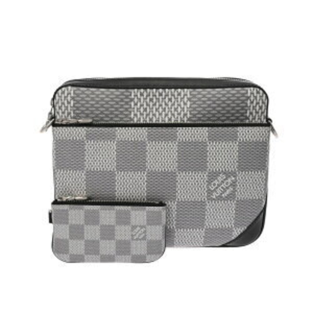 Louis Vuitton Damier Graphite Black Trio Messenger Antarctica Canvas Bag